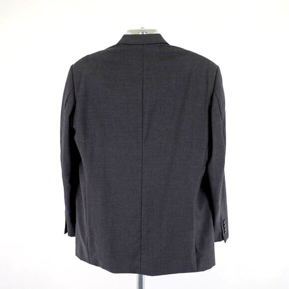 Pronto Uomo Lessona Natural Stretch Super 100s Worsted Wool Gray 42R Basketweave - Picture 6 of 14